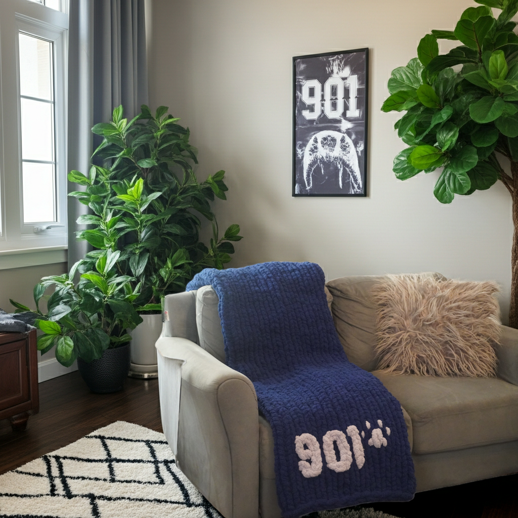 901 Hometown Chunky Throw — (Various Color Combos)